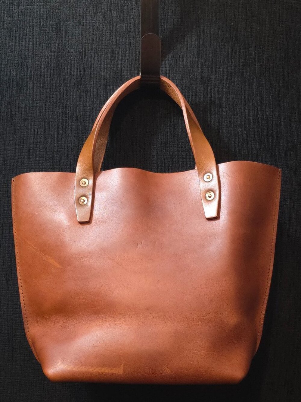 WP Standard Mini Brown Leather Tote - Picture 2 of 10